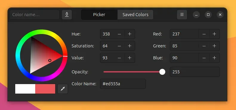 A color picker