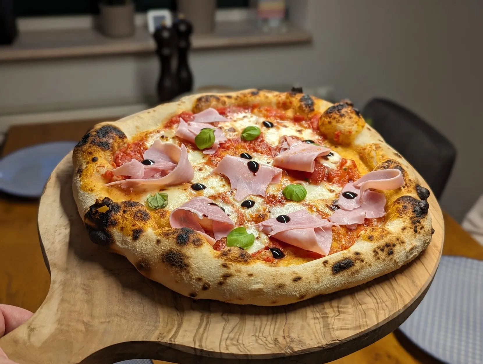 A Neapolitan style pizza
