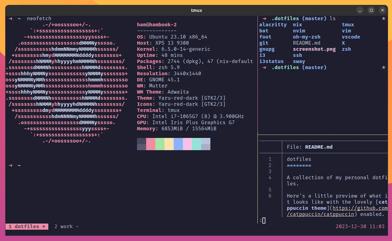 themed tmux